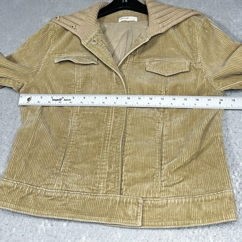 Vintage J Crew Corduroy Jacket Women’s Small Knit Snap Up Shawl Collar Y2K 90’s